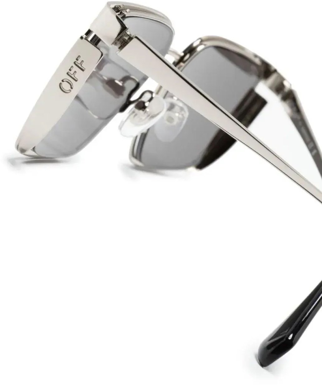 OFF-WHITE Yoder Logo Sunglasses Zilver