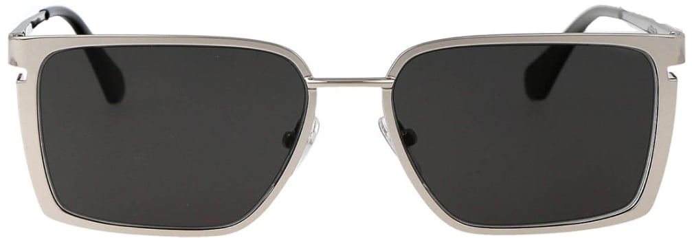 OFF-WHITE Yoder Logo Sunglasses Zilver