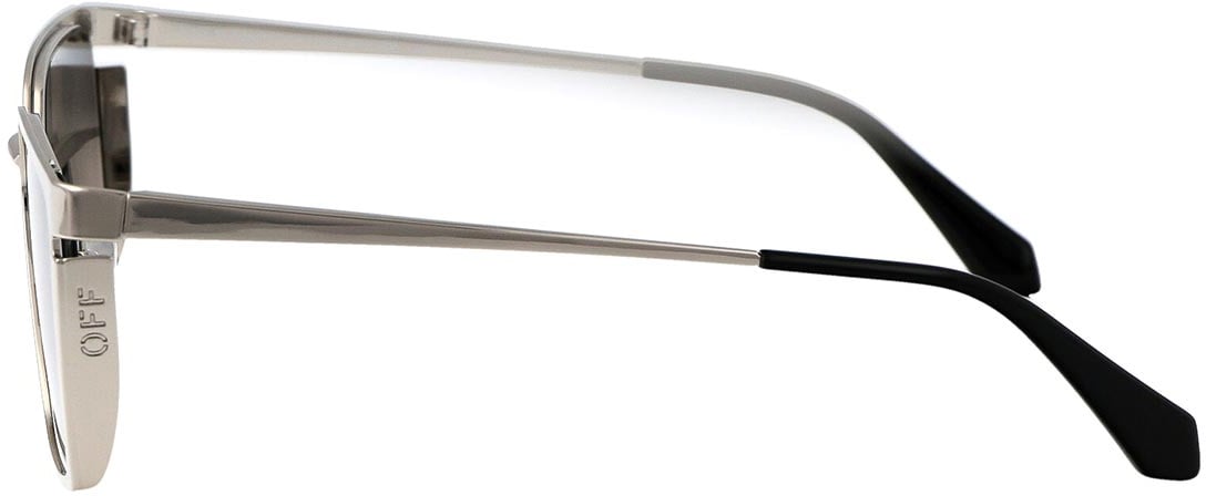 OFF-WHITE Yoder Logo Sunglasses Zilver