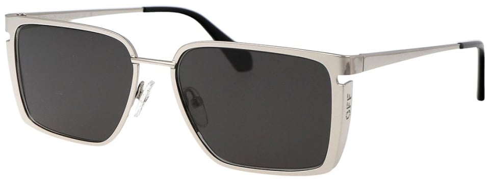 OFF-WHITE Yoder Logo Sunglasses Zilver