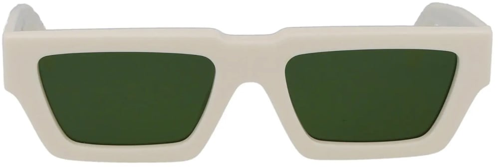 OFF-WHITE Manchester Logo Sunglasses Wit