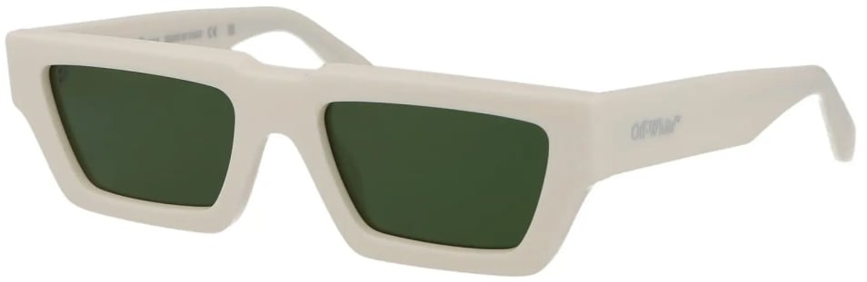 OFF-WHITE Manchester Logo Sunglasses Wit