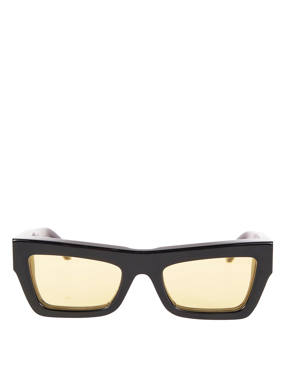 OFF-WHITE Black Charleston Acrylic Angled Sunglasses Geel