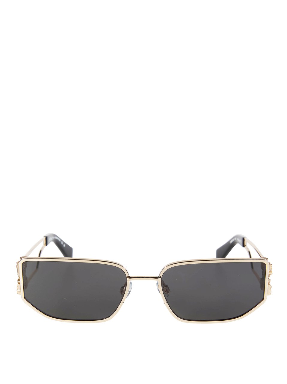 OFF-WHITE Gold Allen Metal Double Wire Sunglasses Grijs