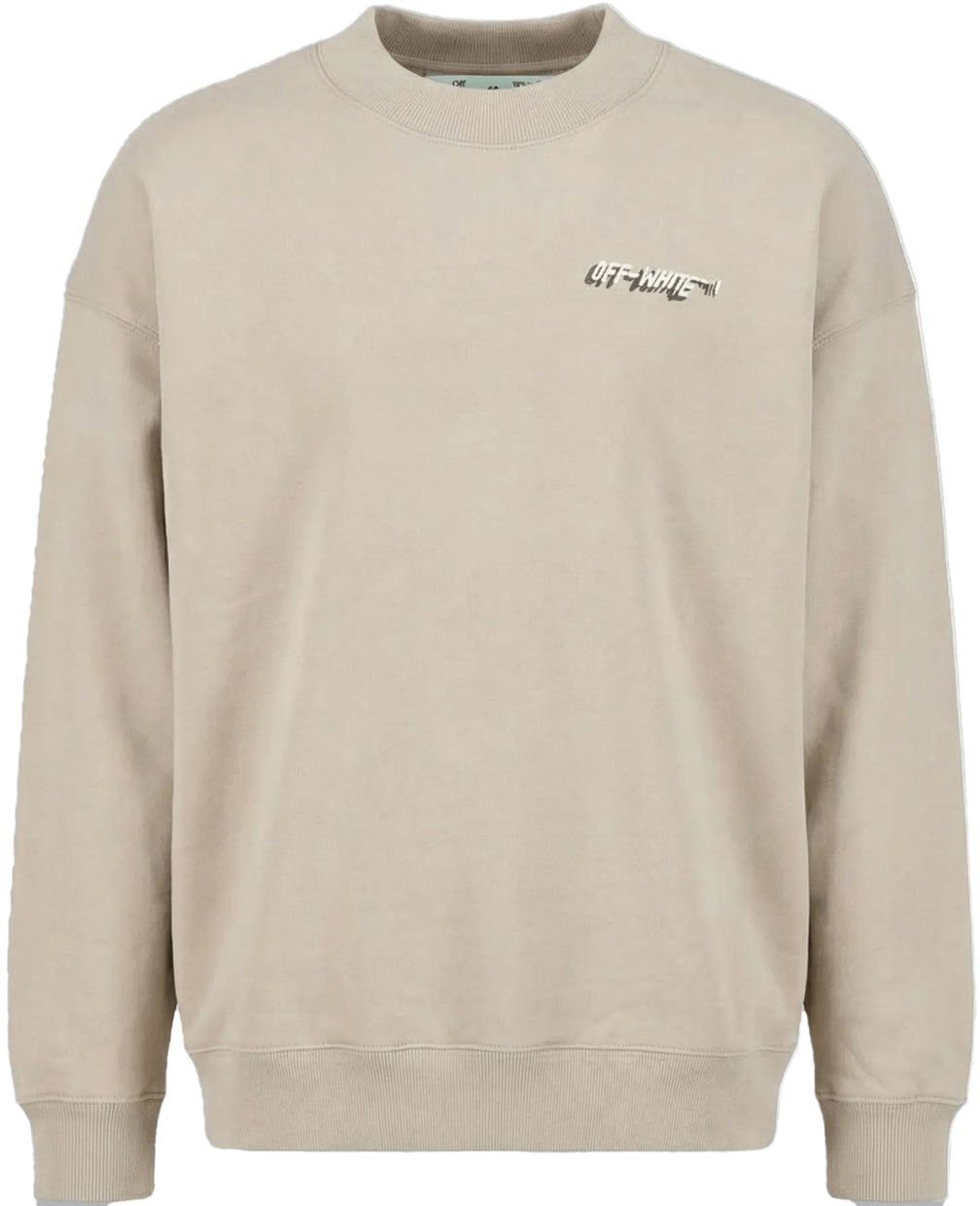 OFF-WHITE OFF LOGO SKATE SWEATER Beige