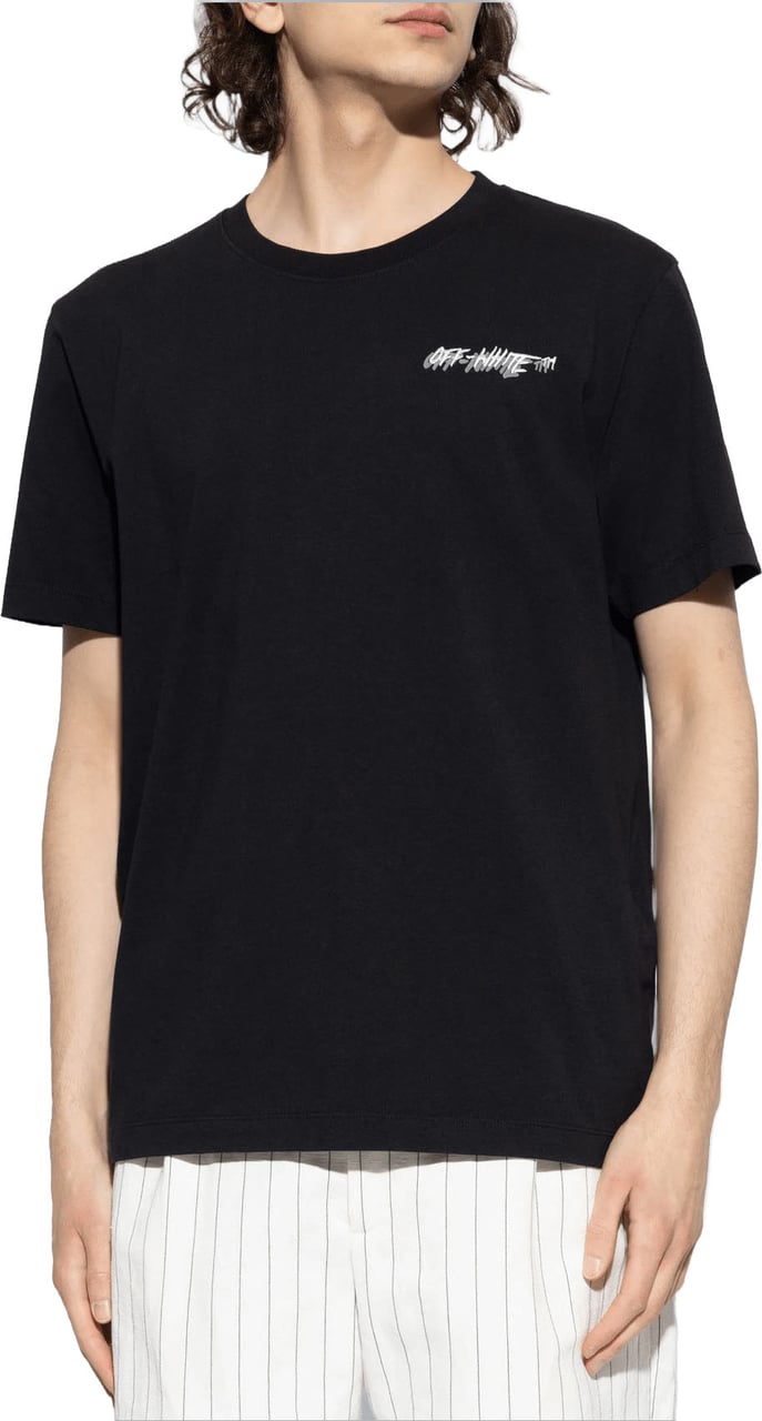 OFF-WHITE OFF LOGO SLIM T-SHIRT Zwart