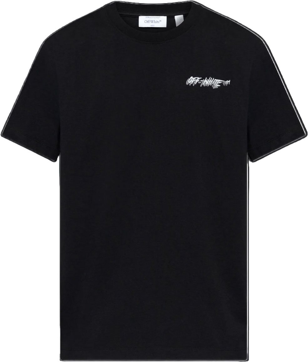 OFF-WHITE OFF LOGO SLIM T-SHIRT Zwart