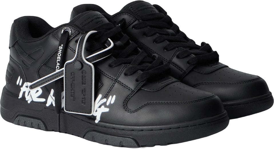 OFF-WHITE OUT OF OFFICE "FOR WALKING" SNEAKERS Zwart