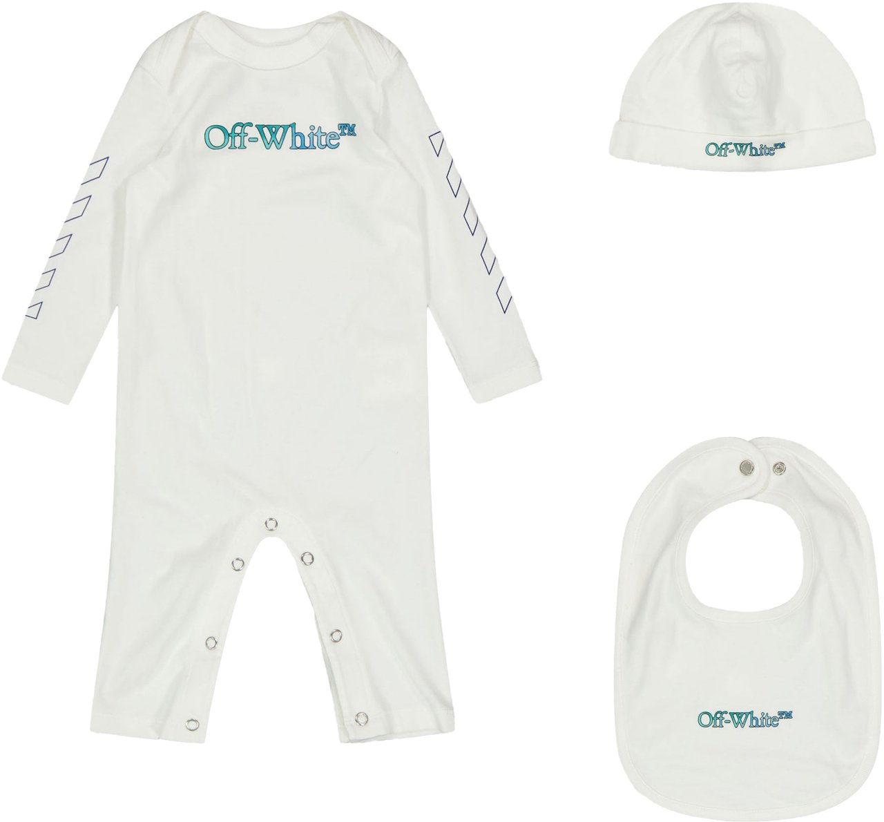 OFF-WHITE Off-White Baby Meisjes Boxpakje In Wit Wit