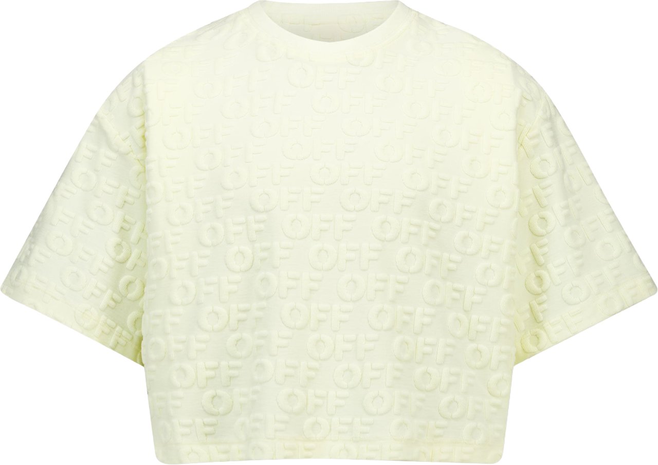 OFF-WHITE Off-White Kinder Meisjes T-Shirt In Geel Geel
