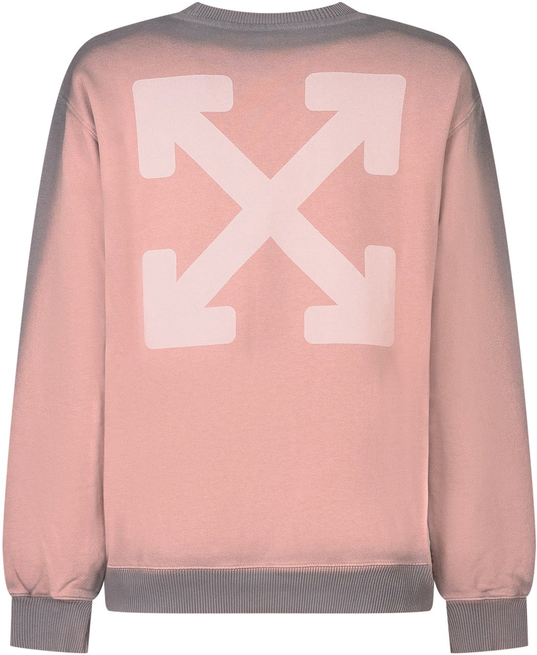 OFF-WHITE Off-White Felpa Rosa e Grigia con Logo Arrow Roze