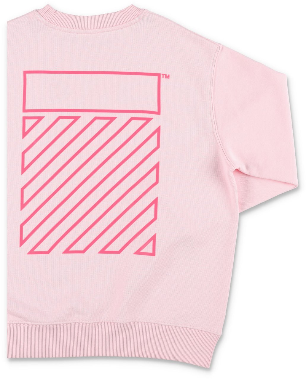 OFF-WHITE Off Diag Fleece Ballet Slipper Roze
