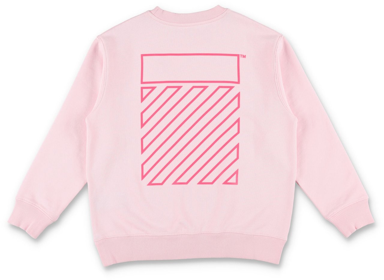 OFF-WHITE Off Diag Fleece Ballet Slipper Roze