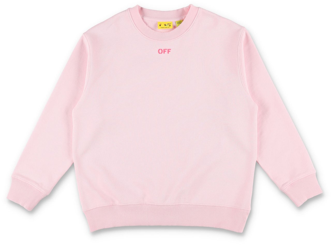 OFF-WHITE Off Diag Fleece Ballet Slipper Roze