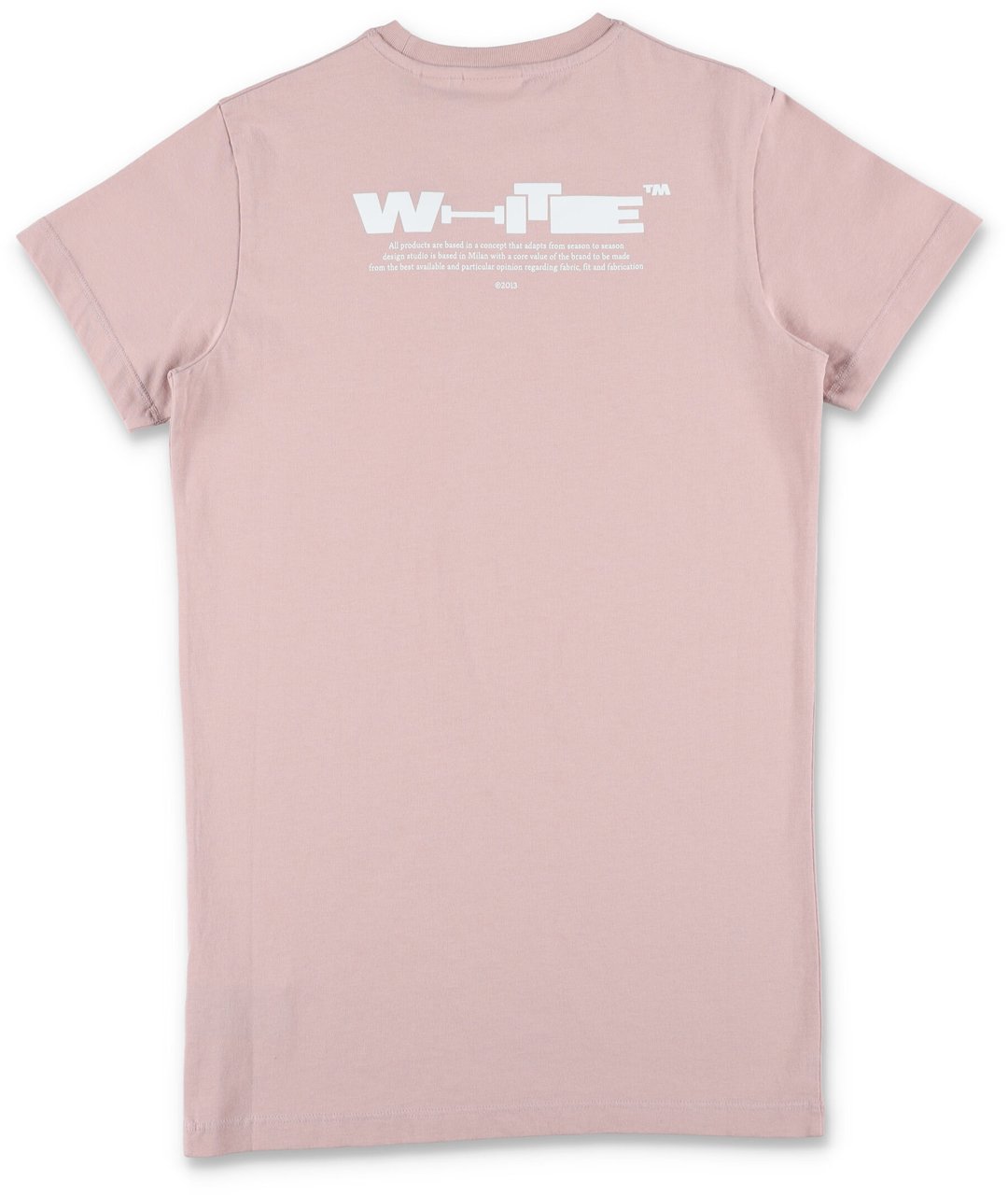 OFF-WHITE Type Tee Dress Pale Pink Roze