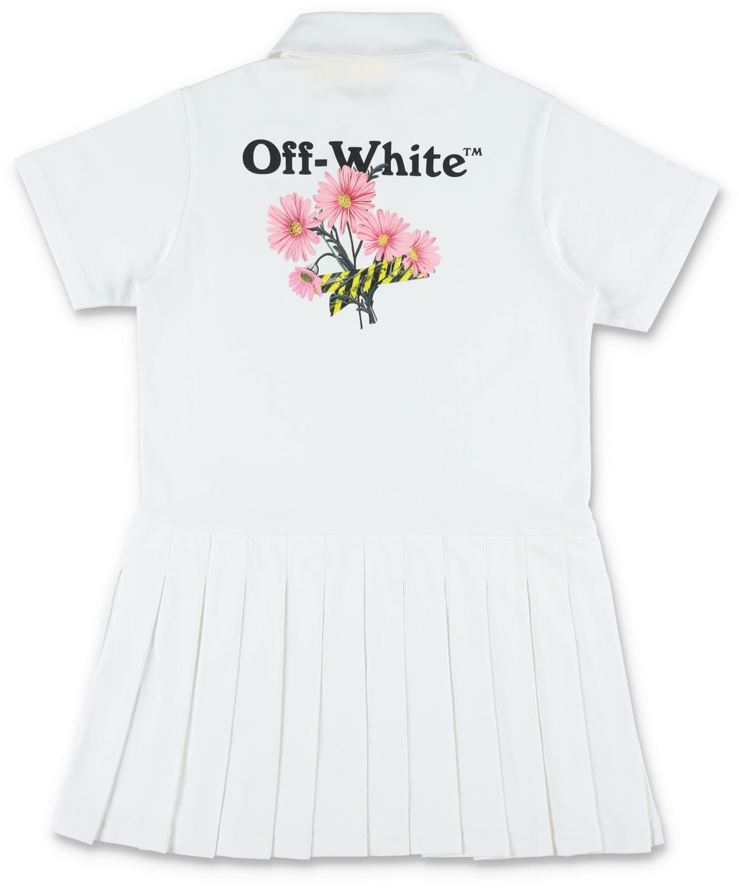 OFF-WHITE Daisy Tape Dress Bianco Wit
