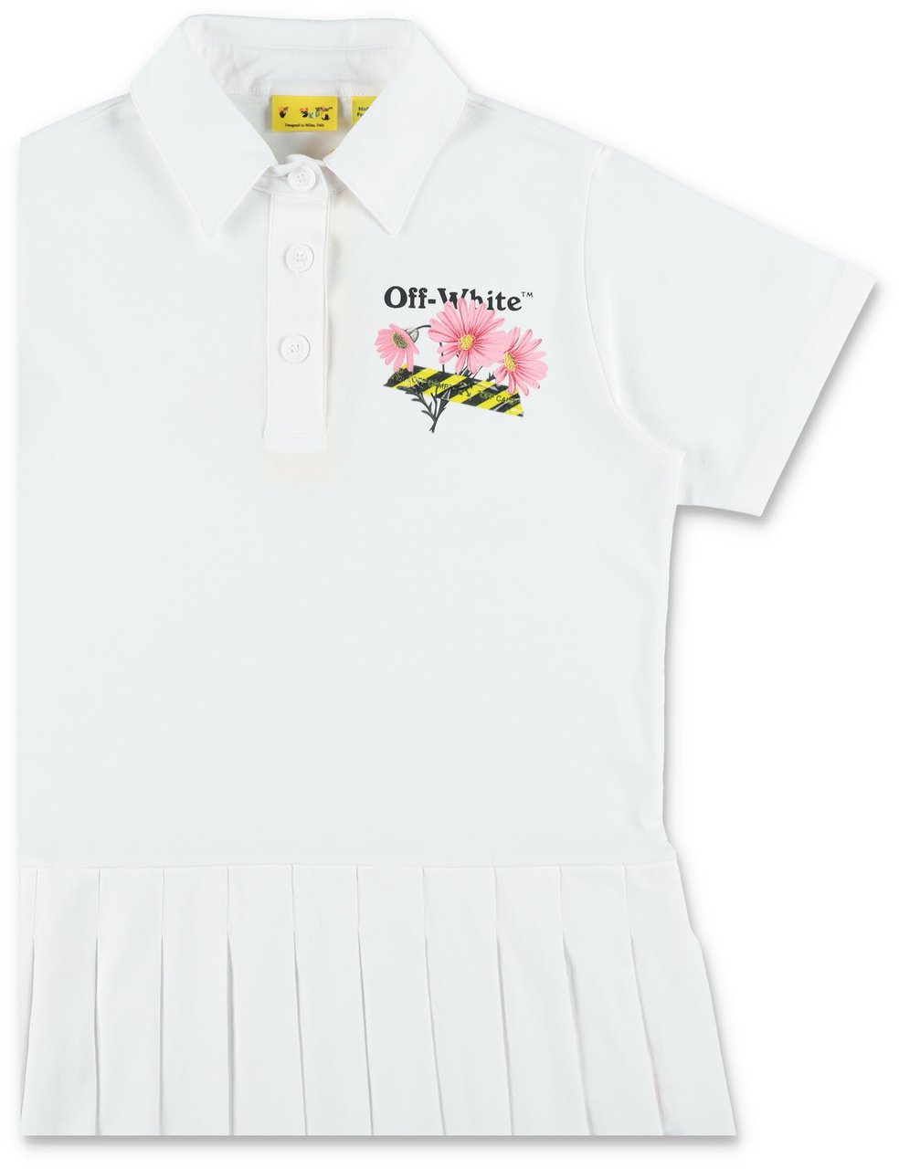 OFF-WHITE Daisy Tape Dress Bianco Wit