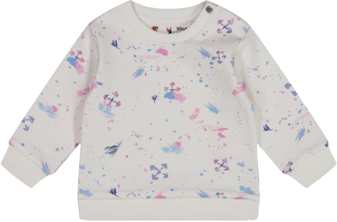 OFF-WHITE Off-White Baby Meisjes Trui In Wit Wit