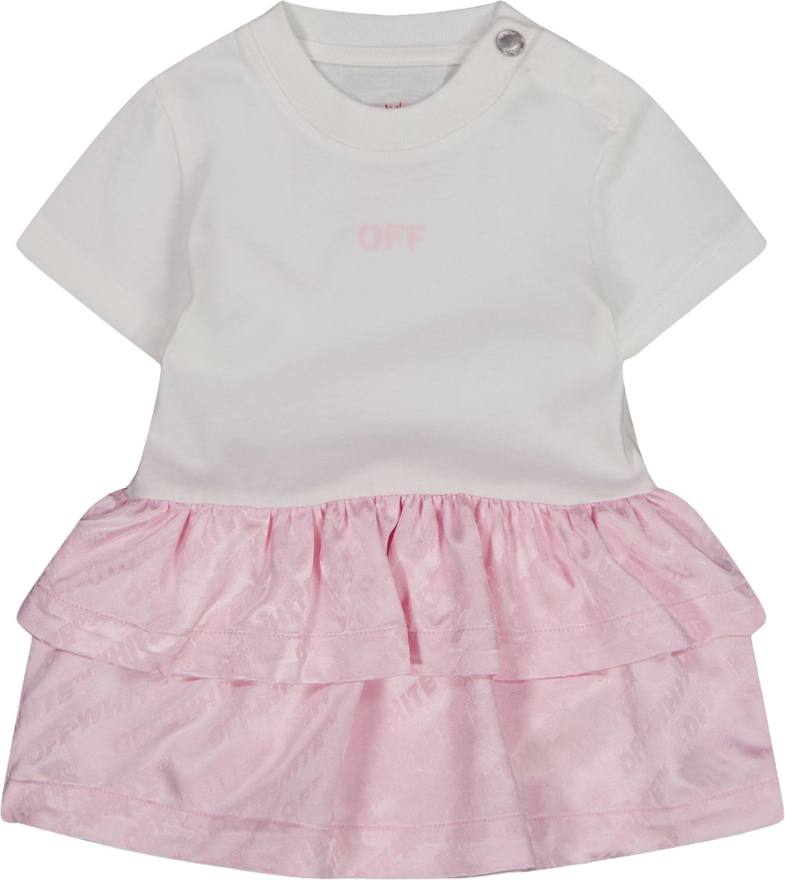 Off-White Baby Meisjes Jurk In Licht Roze Roze
