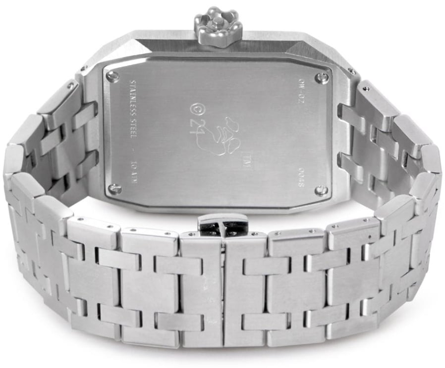 OFF-WHITE Minute Hand Logo Quartz Watch Zilver