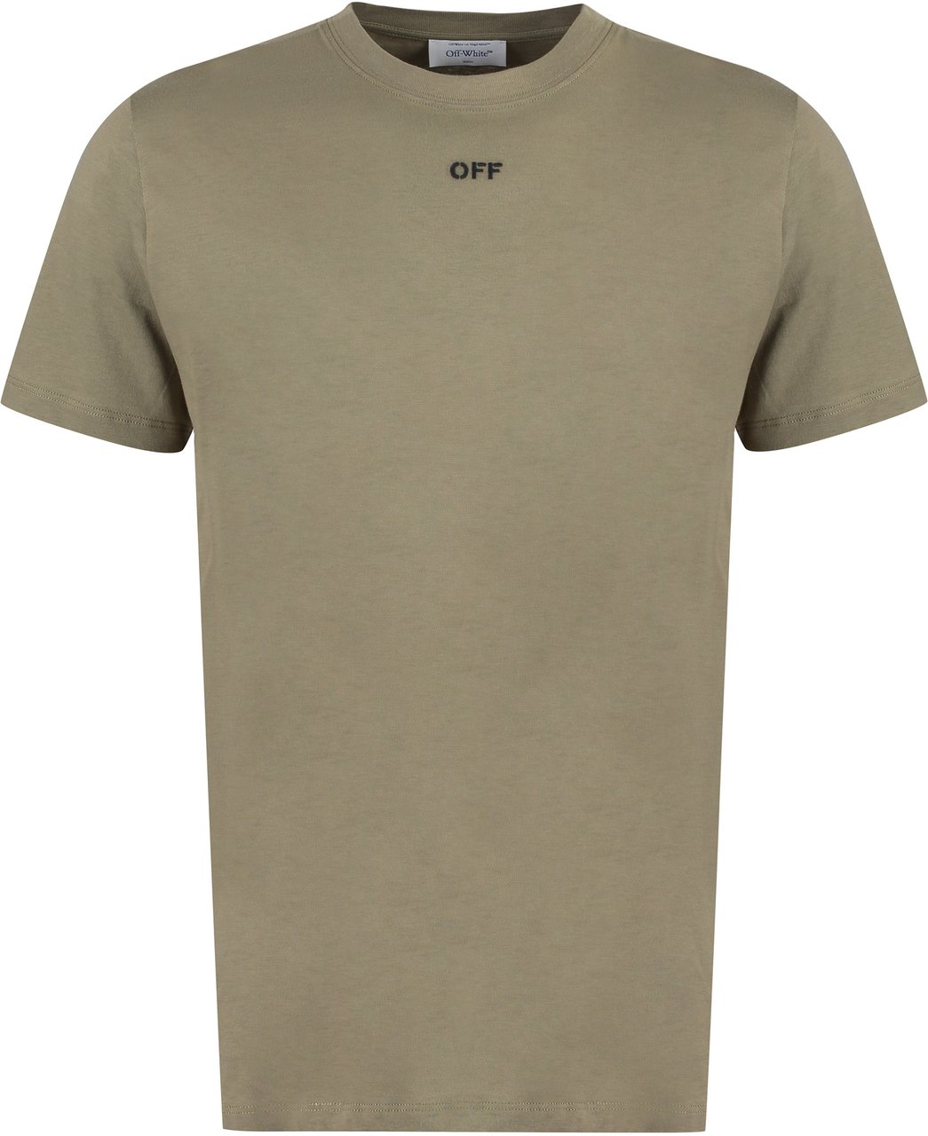 OFF-WHITE Cotton crew-neck T-shirt Groen