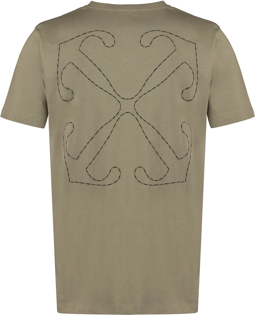 OFF-WHITE Cotton crew-neck T-shirt Groen