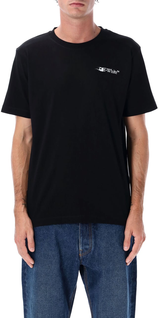 OFF-WHITE Off-White Ink Arrow slim-fit cotton T-shirt Zwart
