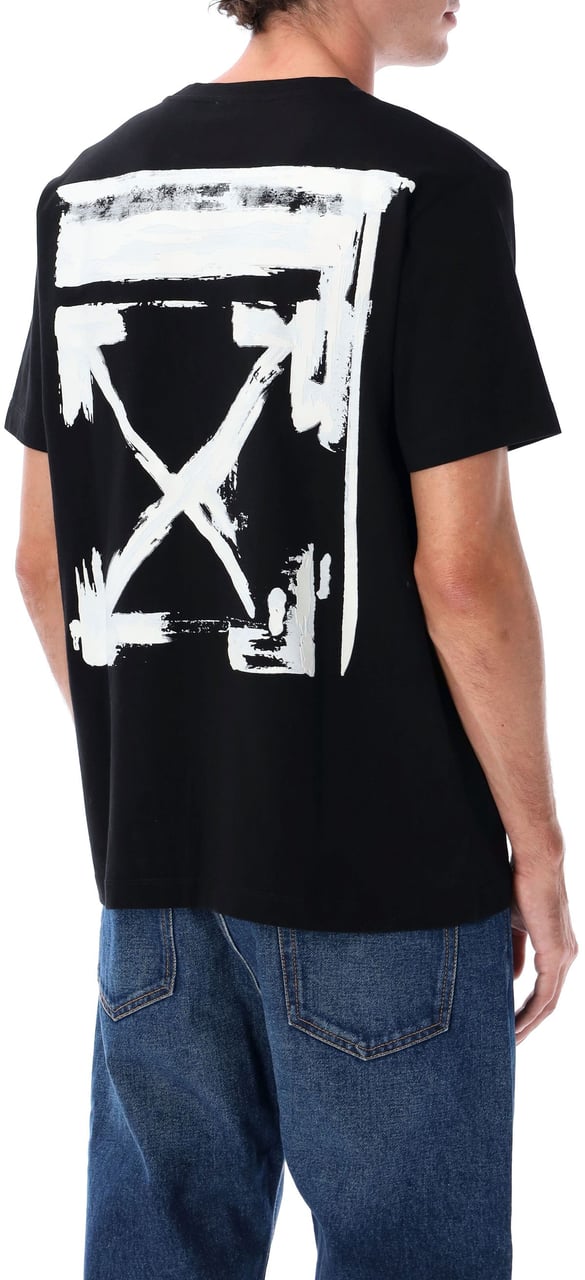OFF-WHITE Off-White Ink Arrow slim-fit cotton T-shirt Zwart