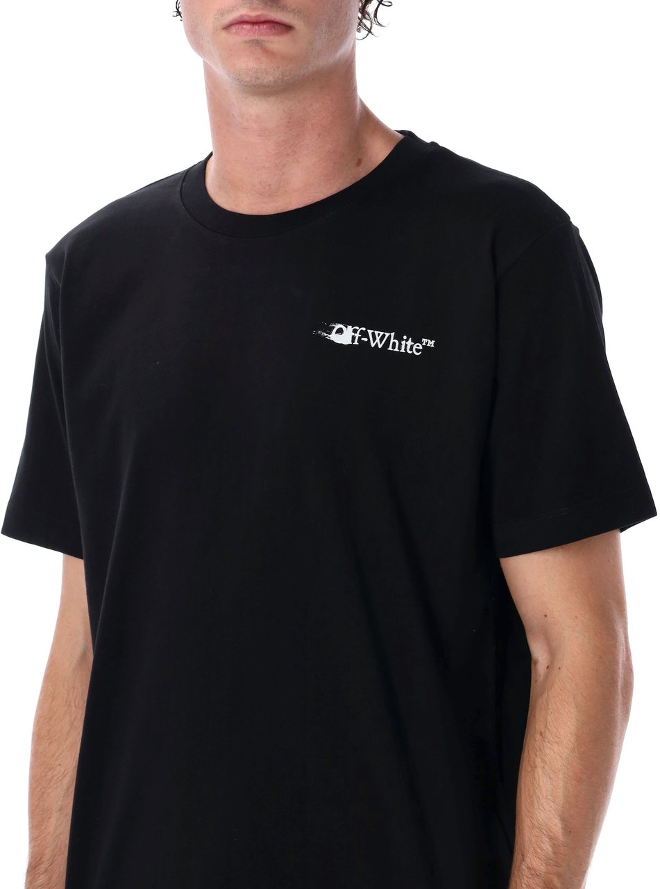 OFF-WHITE Off-White Ink Arrow slim-fit cotton T-shirt Zwart