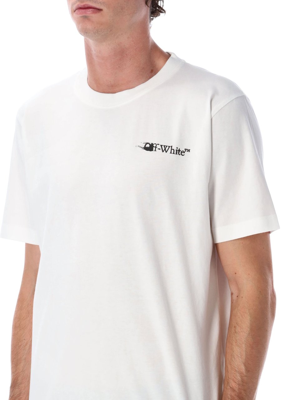OFF-WHITE Off-White Ink Arrow slim-fit cotton T-shirt Wit