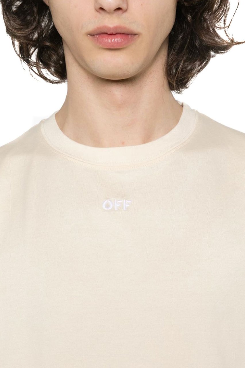 OFF-WHITE T-shirt Beige Beige