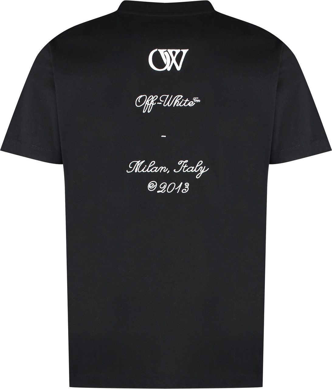 OFF-WHITE Cotton crew-neck T-shirt Zwart