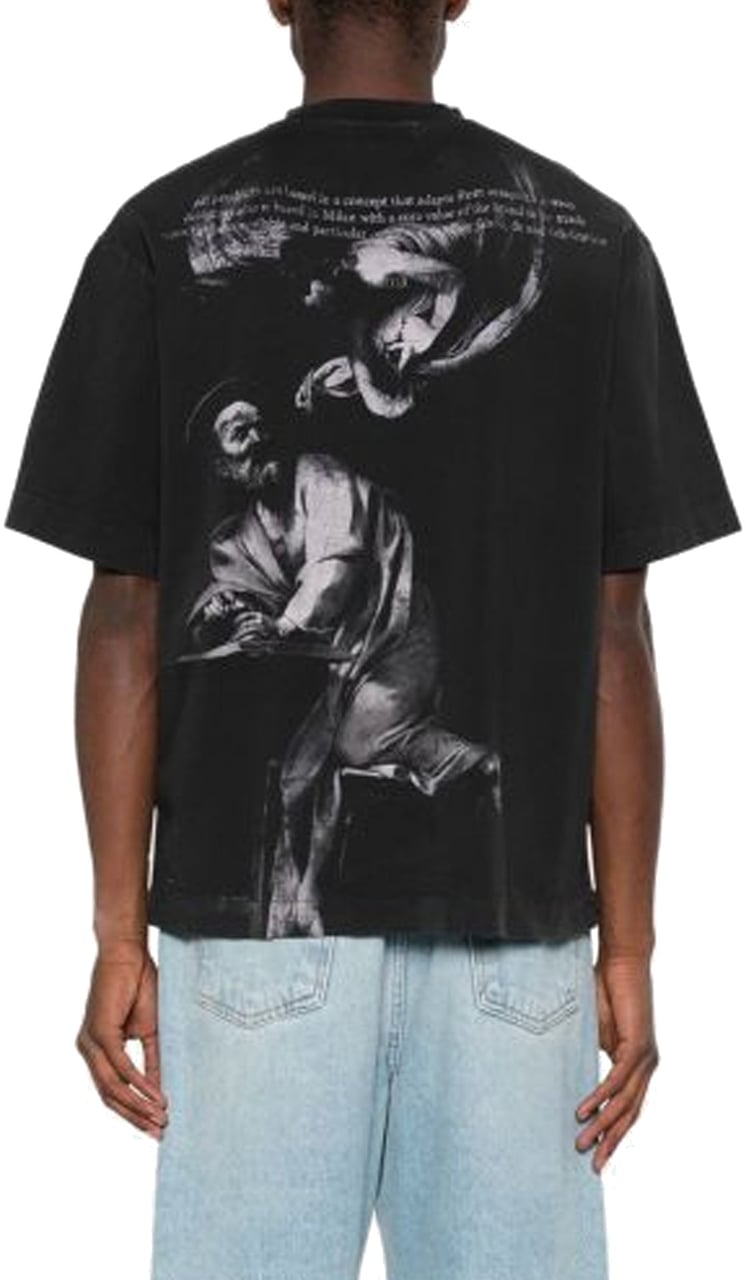 OFF-WHITE Off White S.Matthew Skate Logo-Print T-Shirt Zwart