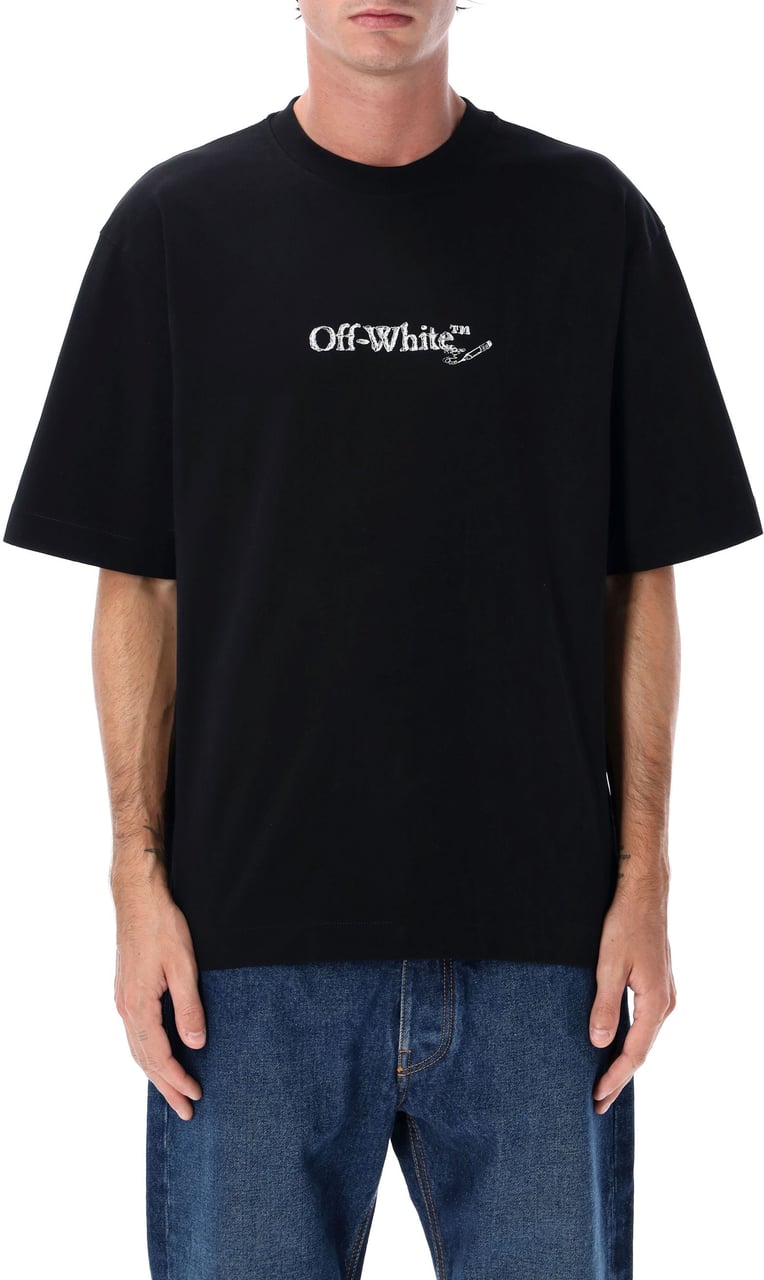 OFF-WHITE Scribble Arr Skate S/S Tee Nero Zwart