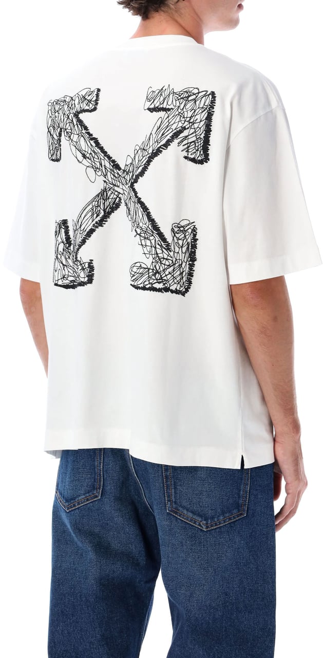 OFF-WHITE Off-White Scribble Arrow cotton T-shirt Wit