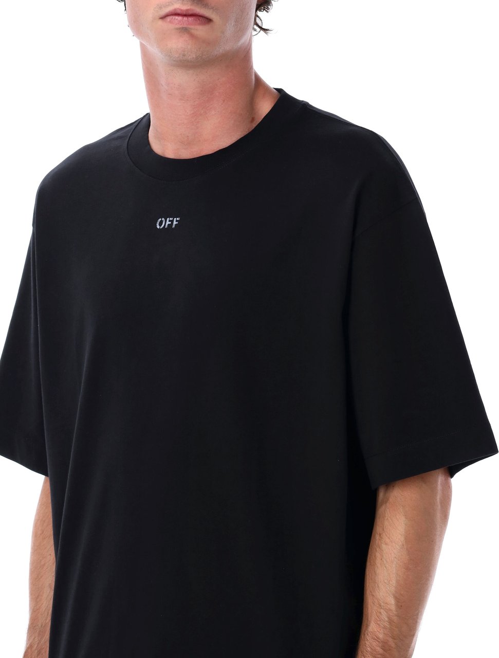 OFF-WHITE Stencil Arrow Skate S/S Tee Nero Zwart