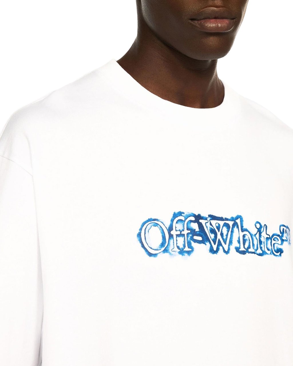 OFF-WHITE Heren Cloudy Arrow T-Shirt Wit Wit