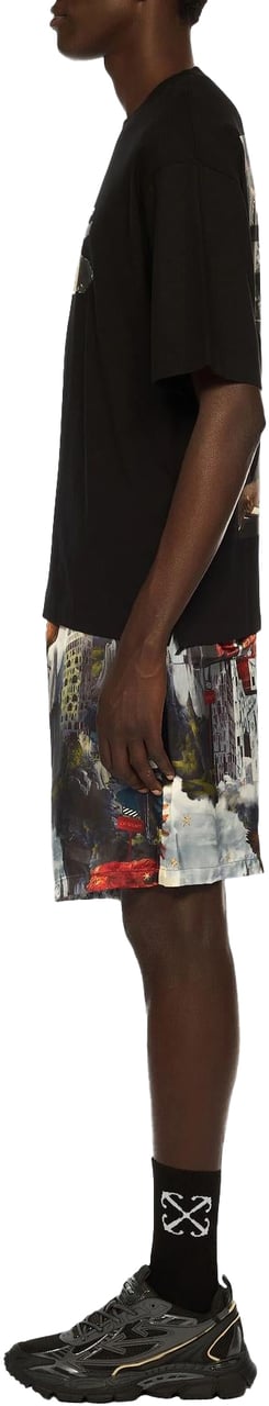 OFF-WHITE Heren Cloudy Arrow T-Shirt Zwart Zwart