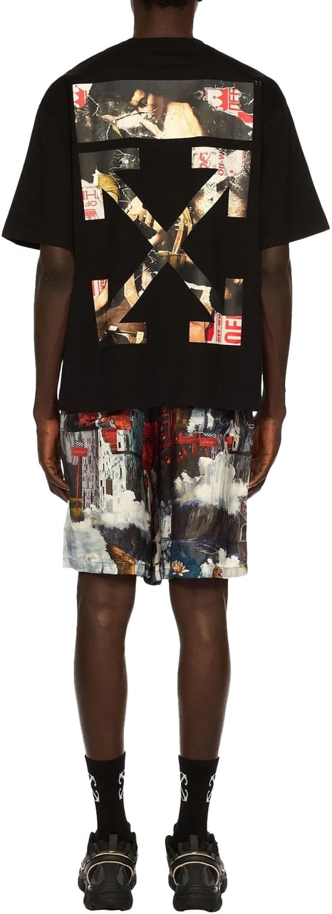 OFF-WHITE Heren Cloudy Arrow T-Shirt Zwart Zwart