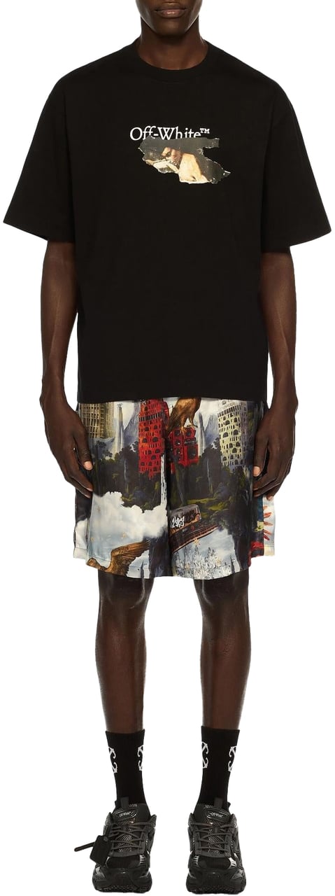 OFF-WHITE Heren Cloudy Arrow T-Shirt Zwart Zwart