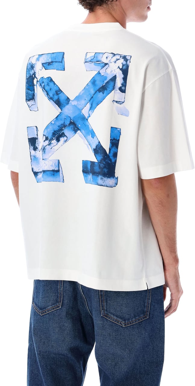 OFF-WHITE Off-White Cloudy Arrow cotton skate T-shirt Wit