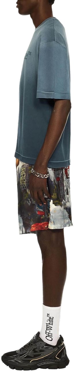 OFF-WHITE Heren Laundry Skate T-Shirt Blauw Blauw