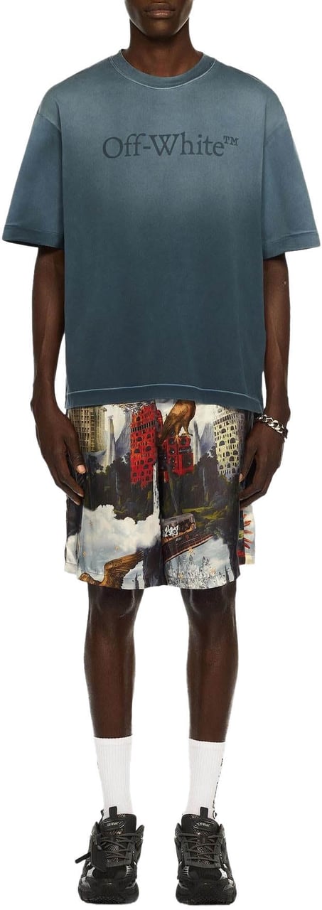 OFF-WHITE Heren Laundry Skate T-Shirt Blauw Blauw