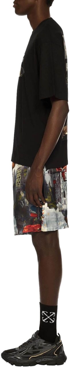 OFF-WHITE Heren PAINT ARROW SKATE S/S TEE Zwart