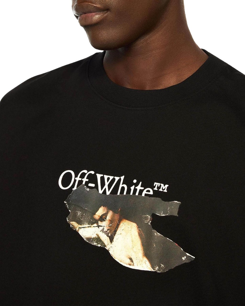 OFF-WHITE Heren PAINT ARROW SKATE S/S TEE Zwart