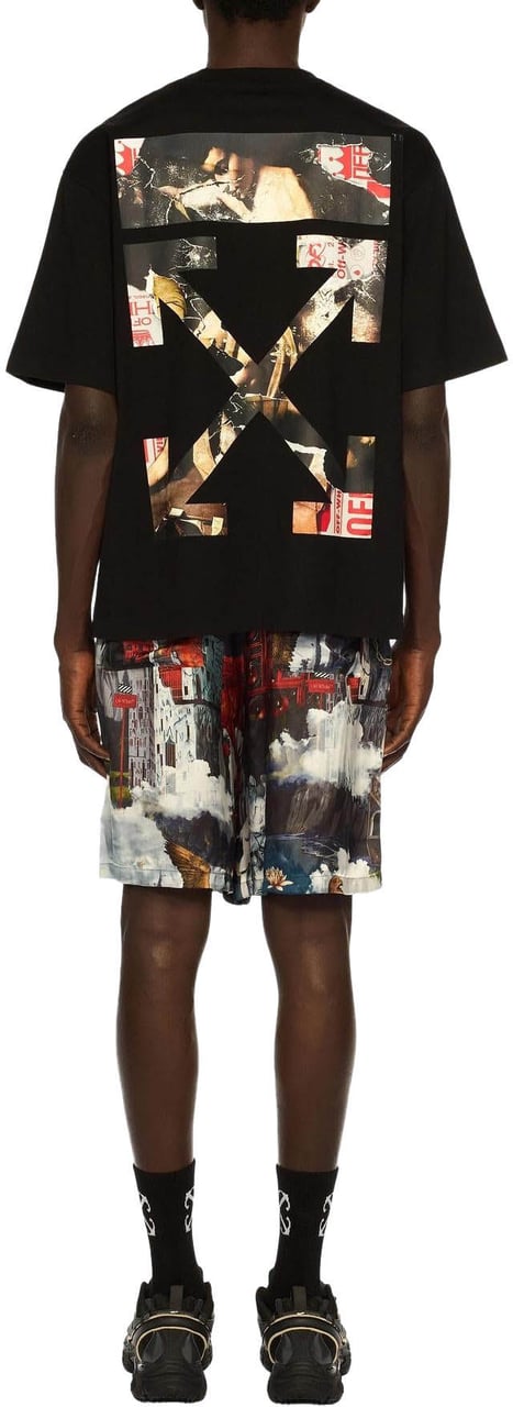 OFF-WHITE Heren PAINT ARROW SKATE S/S TEE Zwart
