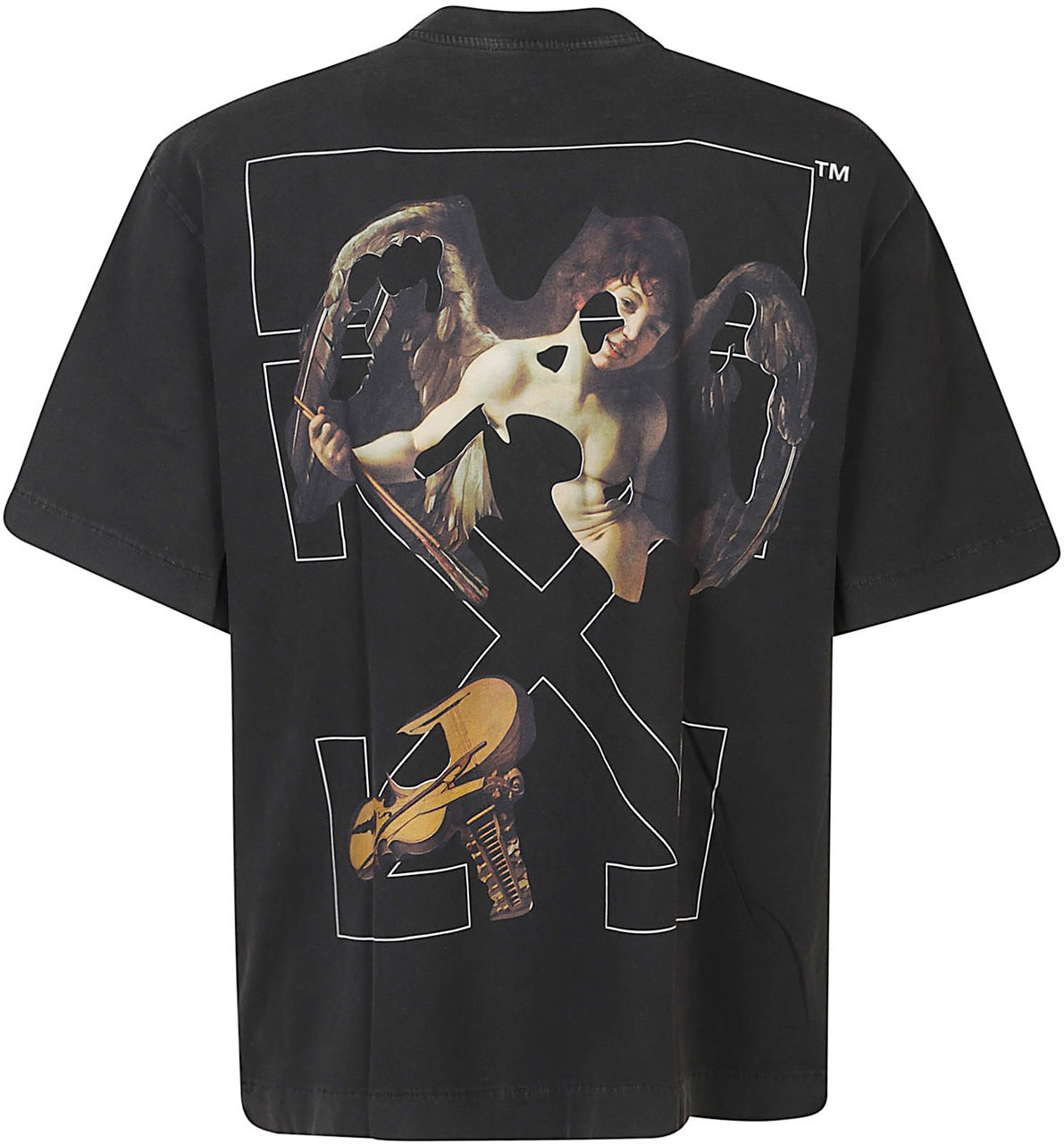 OFF-WHITE Cupid Arrow Skate T-shirt Black Zwart