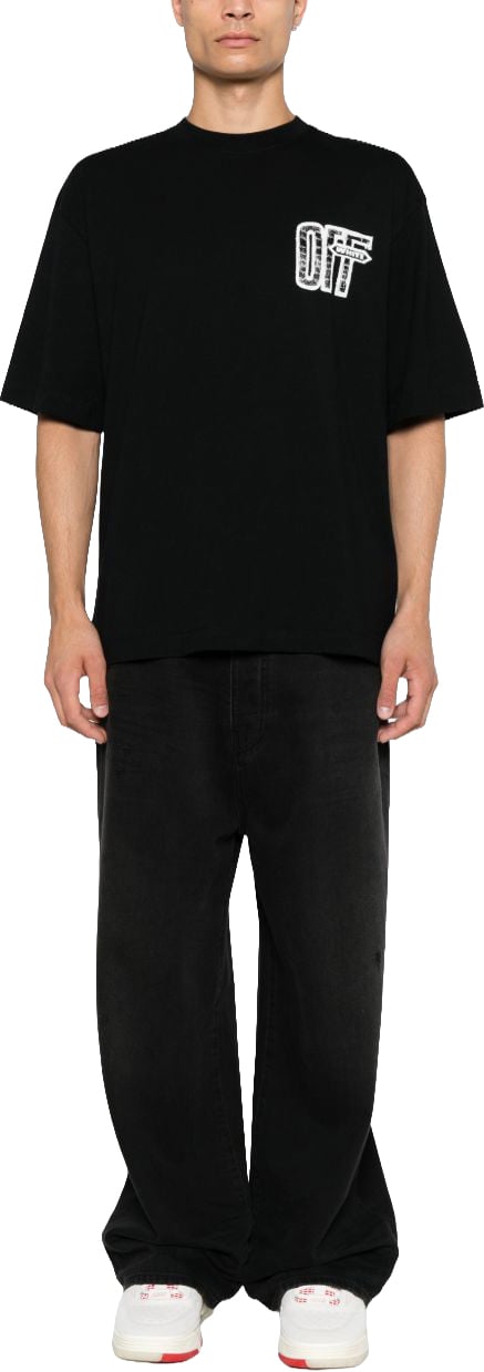 OFF-WHITE T-Shirts And Polos Black Zwart