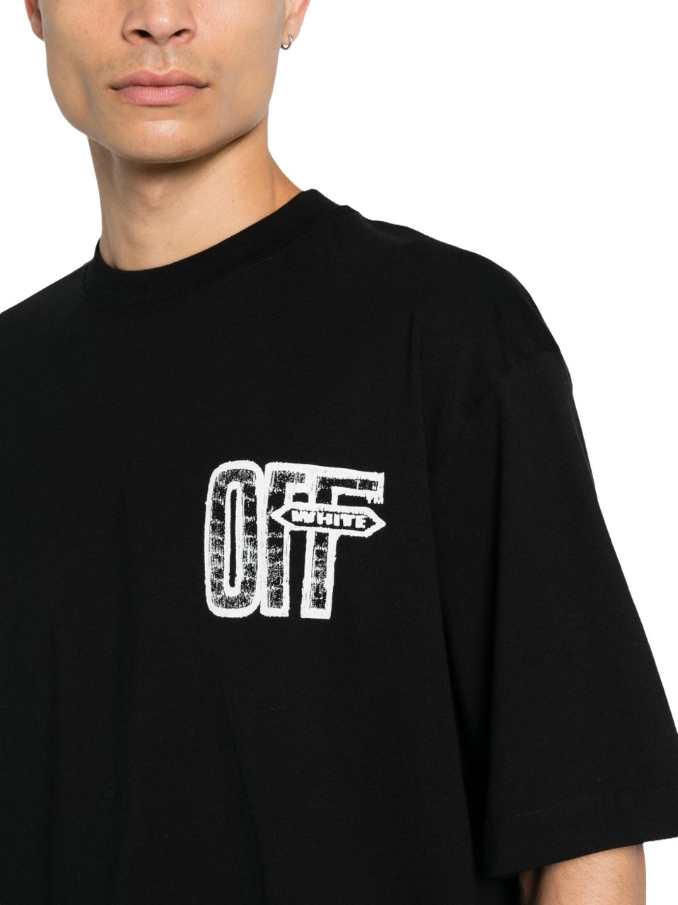 OFF-WHITE T-Shirts And Polos Black Zwart