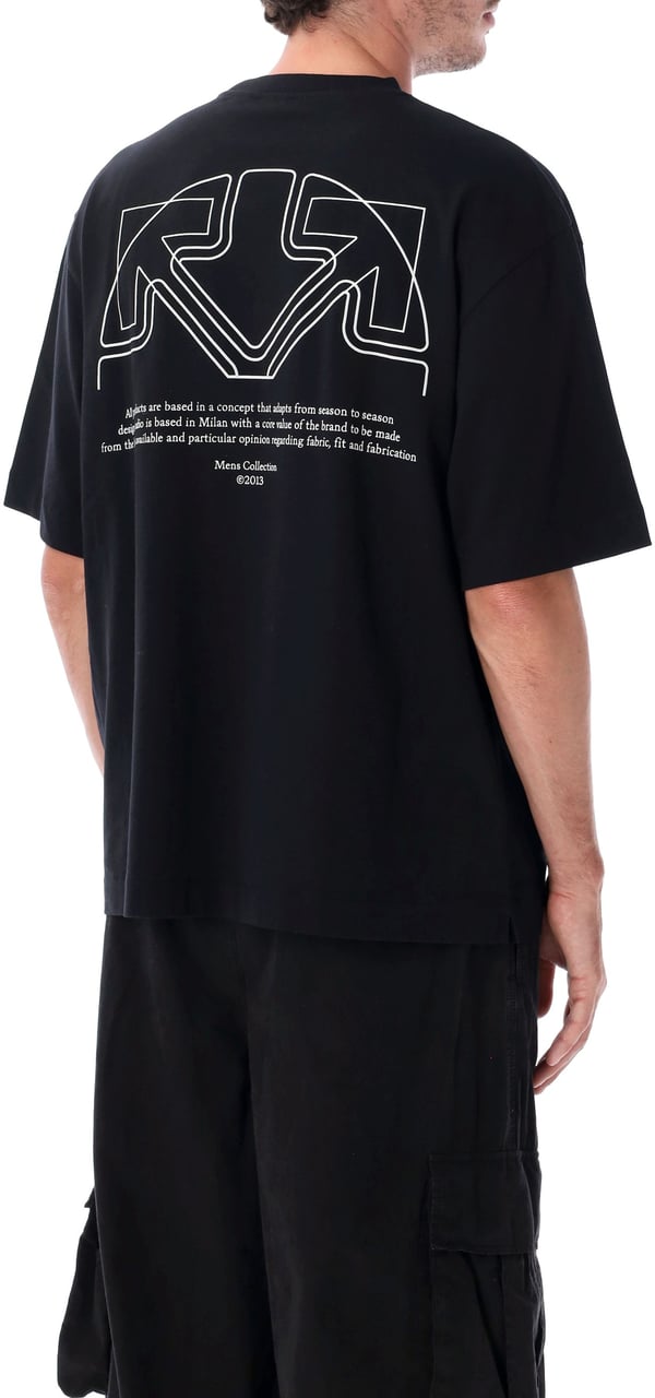 OFF-WHITE Offline Half Arrow Skate S/S Tee Nero Zwart